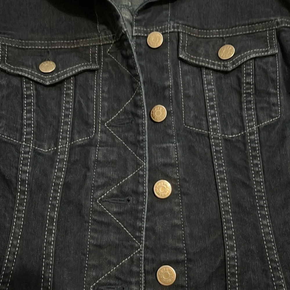 J.crew denim jacket. Dark jean. Size XS. Excellent condition!